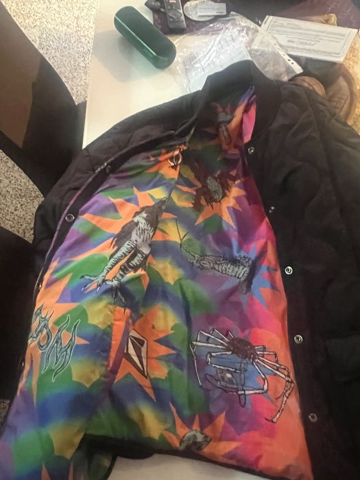 Casaco Volcom preto/ corlorido