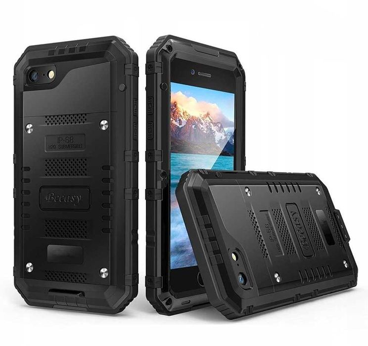 Beeasy etui wodoodporne do iPhone 7 / 8 / SE 2020 / 2022 IP68 metal