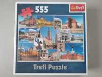 Puzzle Trefl 555 Miasta kolaż NOWE w folii!