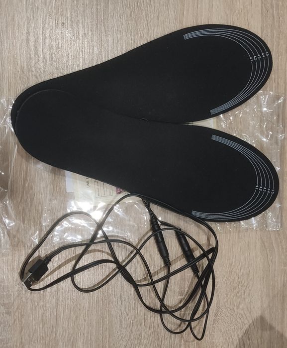 Wkładki do butów podgrzewane na USB