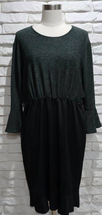 Włoska sukienka na karnawał błyszcząca plus size 48 50