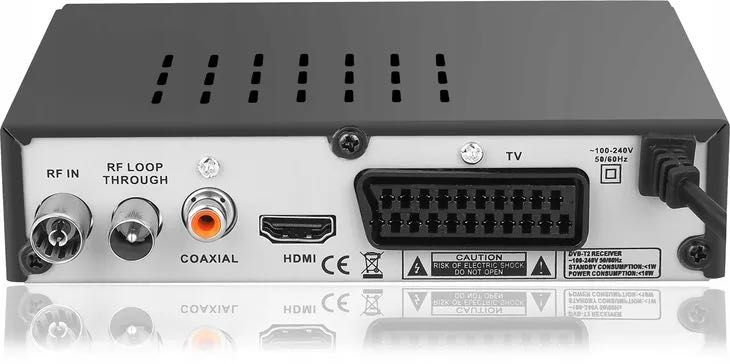Dekoder Tuner TV naziemnej DVB-T2 DVB-C  FULL HD USB HDMI PILOT