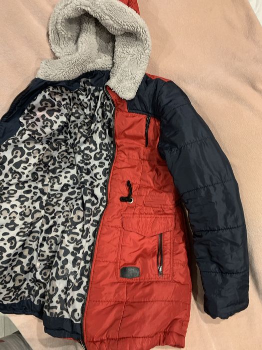 Курточка зимова червоно синя