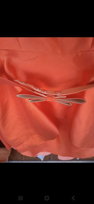 Vestido Cerimónia Alba Conde Laranja - Mulher (36)