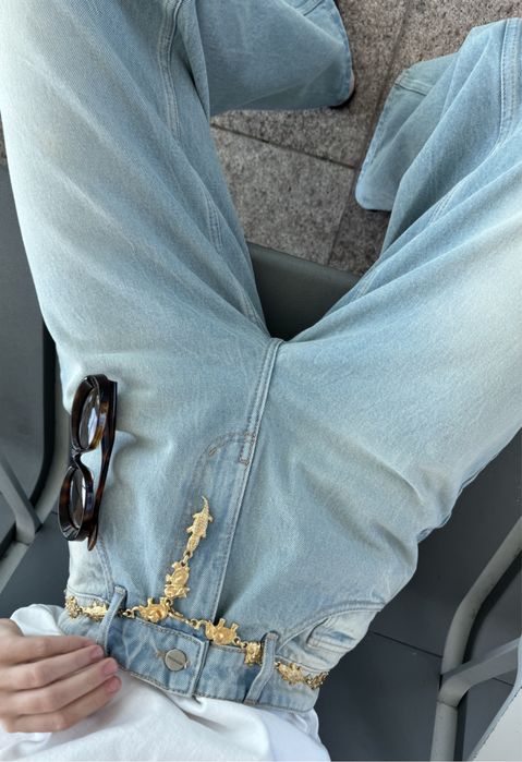 джинси be om design блакитні