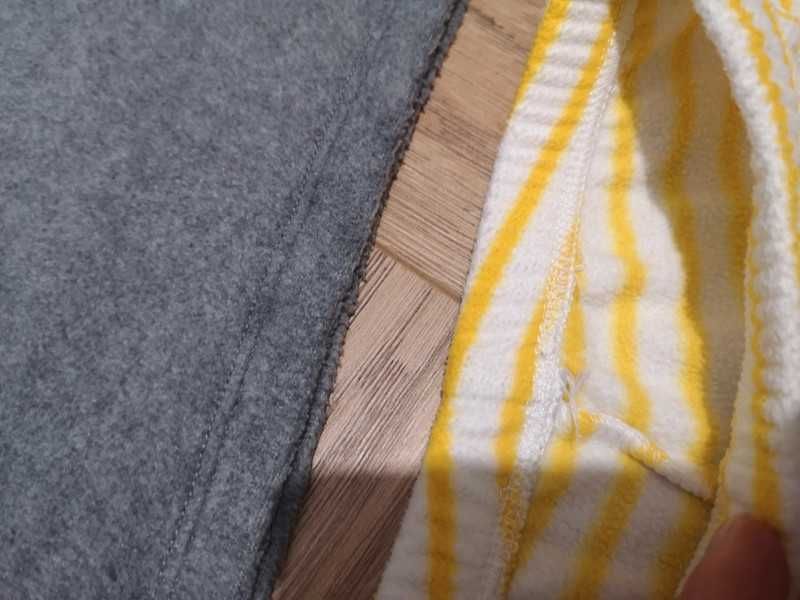 Tex pidżama w szaro-żółta polarowa komplet miś r. 92 cm 23m.