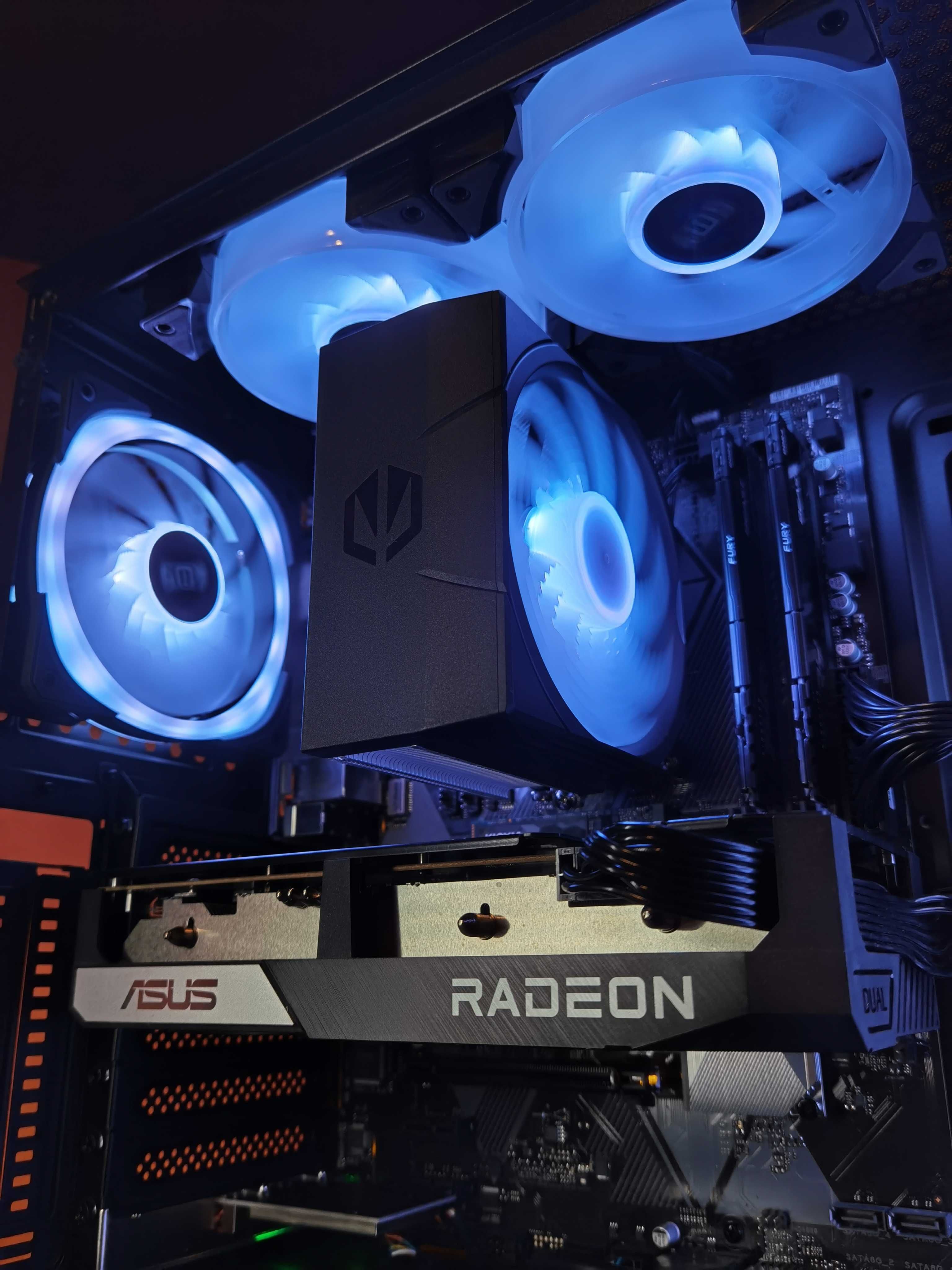 Ryzen 5 5600 • RX 6600 • 32GB RAM • 1TB SSD - komputer do gier z RGB