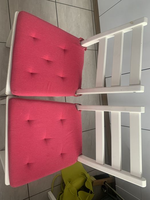 Poduszki na krzeslo rozowe- 4 sztuki