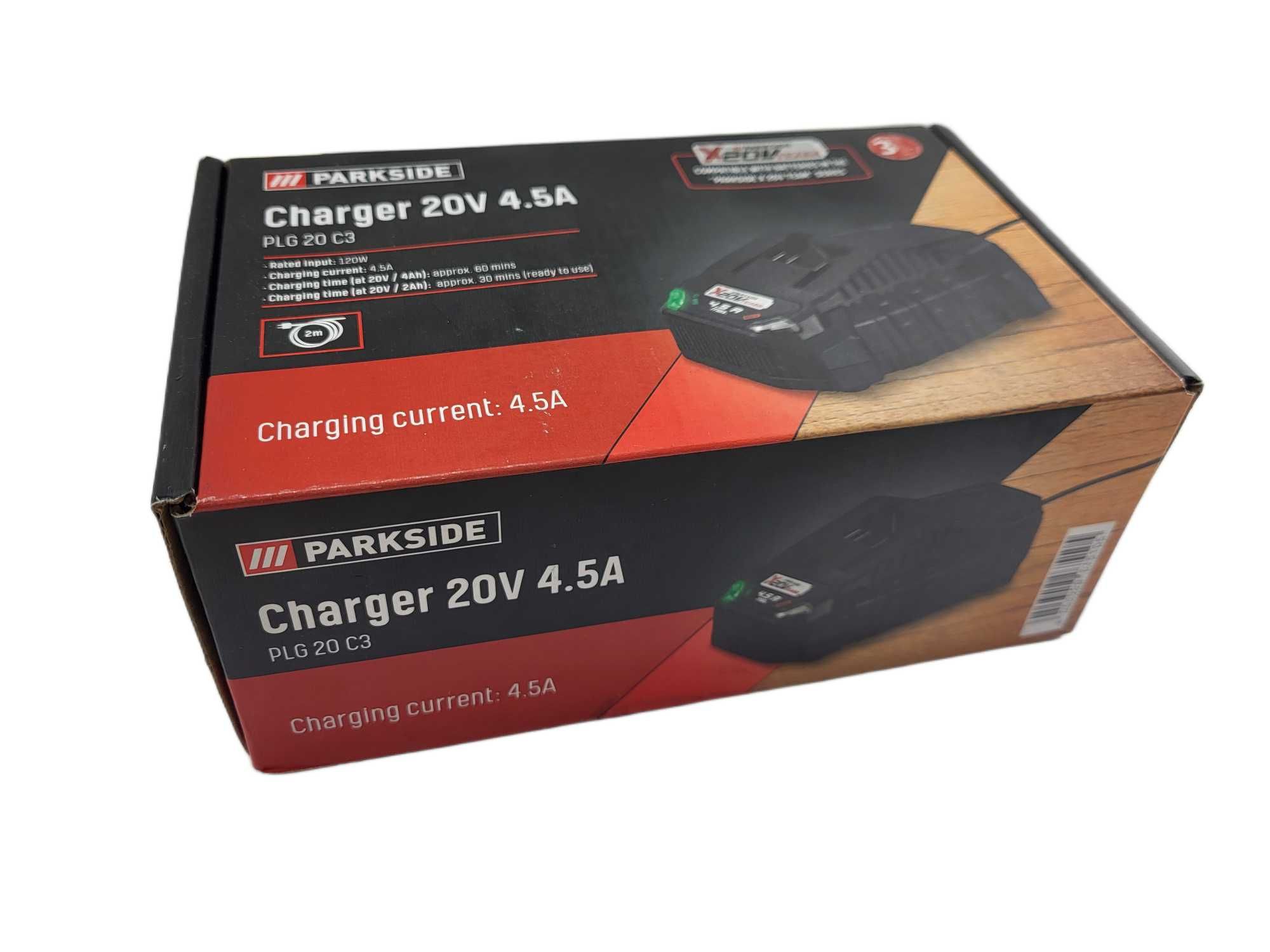 Ładowarka do akumulatorów PLG 20 C3, 20 V 4,5 A Parkside