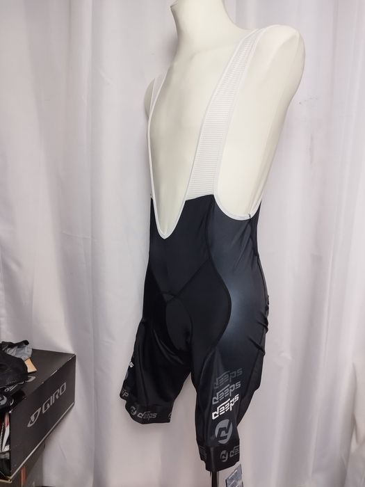 Nowy męski komplet kolarski koszulka + spodenki bibshort Deeps S