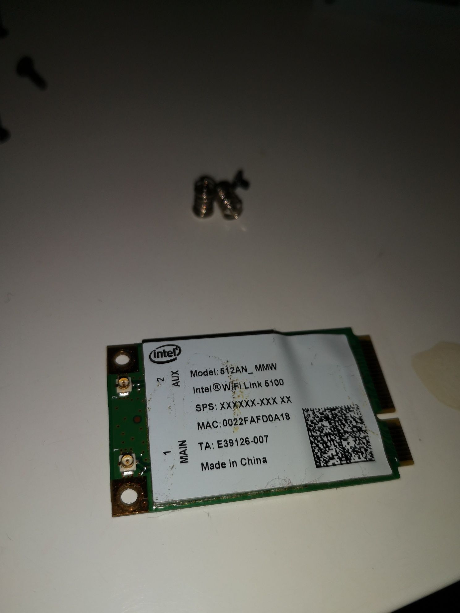 Placa de rede sem fio para portátil, Wireless 512an_mmw intel