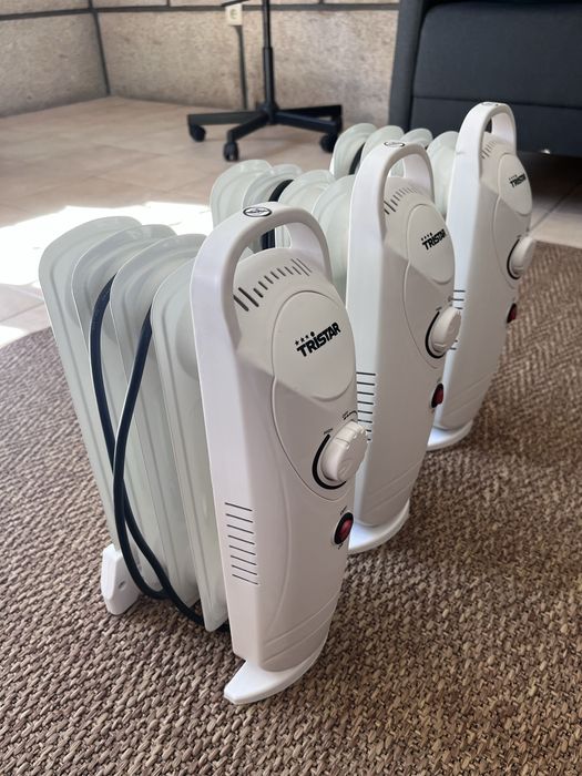 Mini Aquecedores a Óleo – Tristar | 3 unidades | Novos, nunca usados