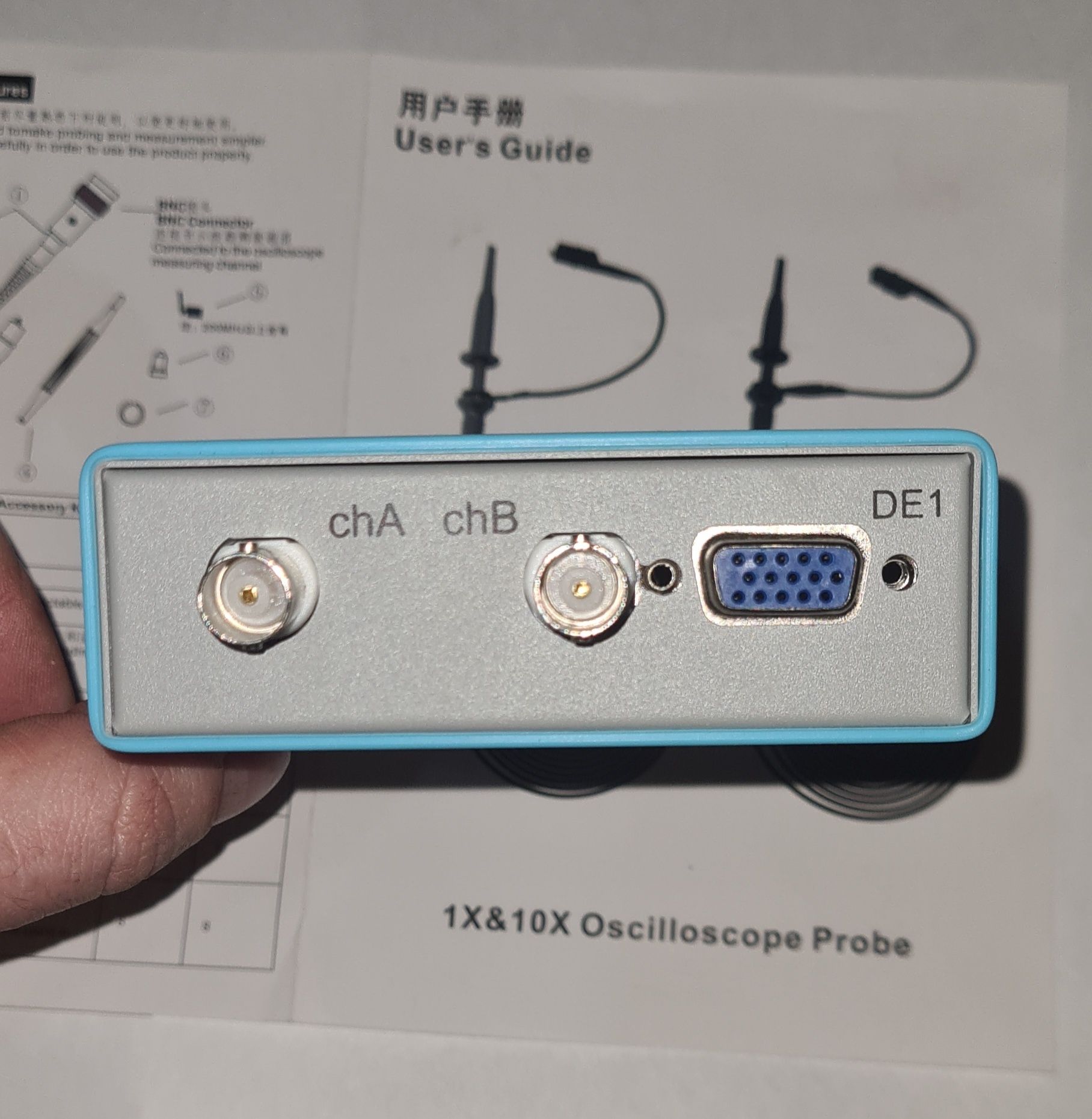 C520M USB-осциллограф 2 х 20МГц, Android