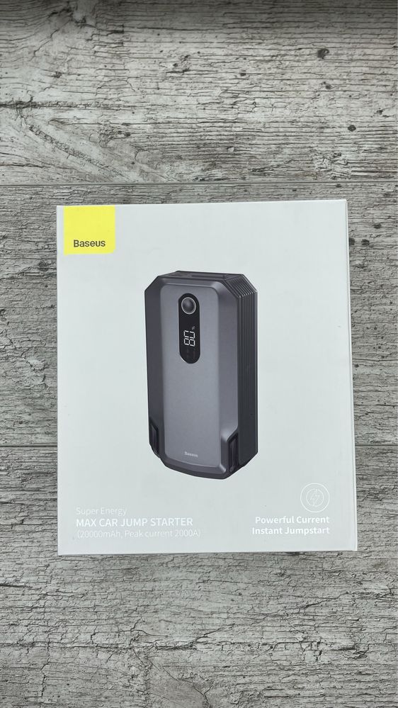 Потужний бустер Базеус 20000 mAh Jump Starter Baseus пусковий пристрій