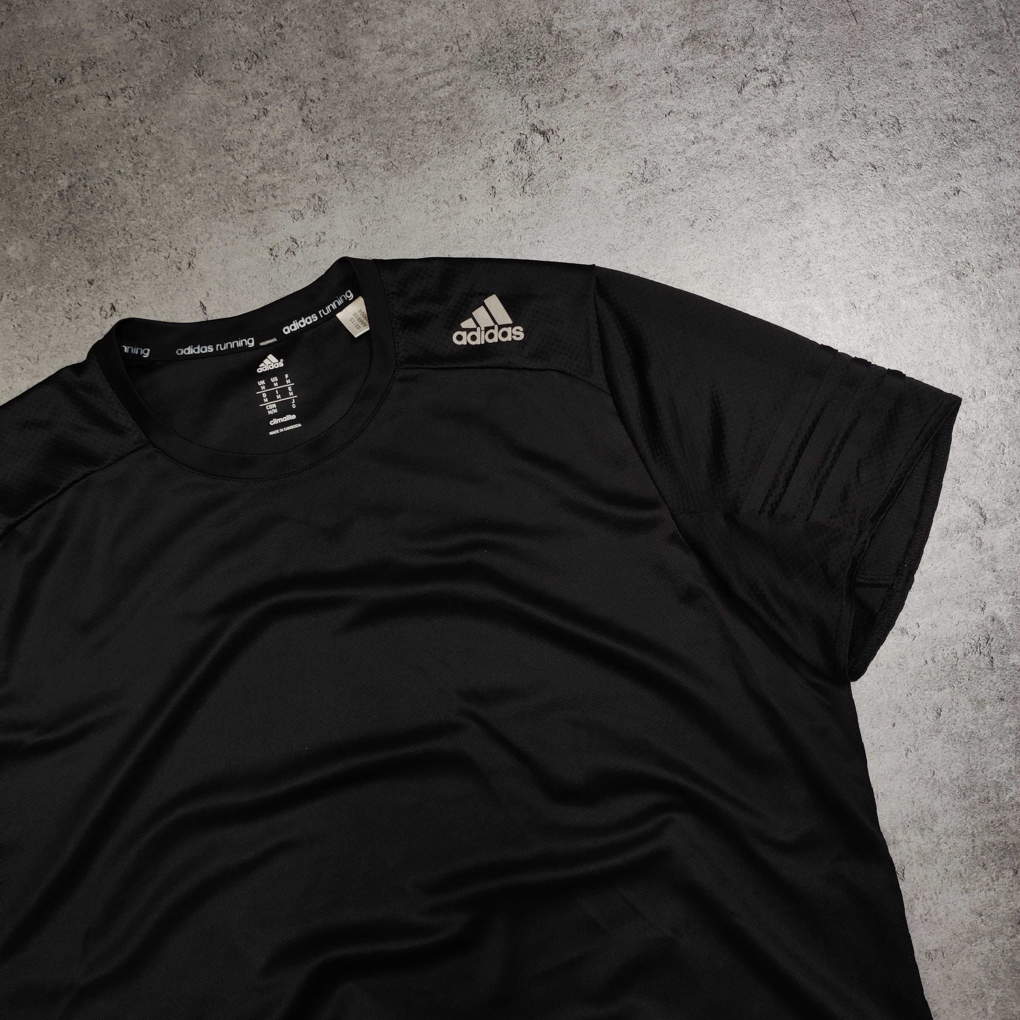 MĘSKA Koszulka Treningowa czarna ClimaCool Adidas GYM Active Bieganie
