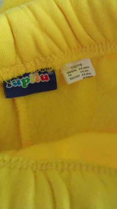 Zestaw 2szt. Spodnie Lupilu 110-116 dla bliźniaczek jak nowe