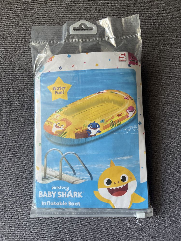 Ponton łódka materac do pływania baby shark