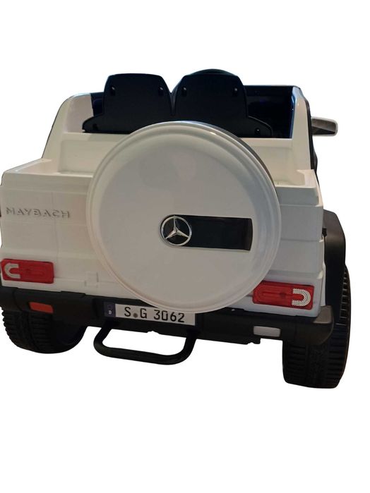 Mercedes Maybach G650-S auto elektryczne dla dzieci LED biały pilot