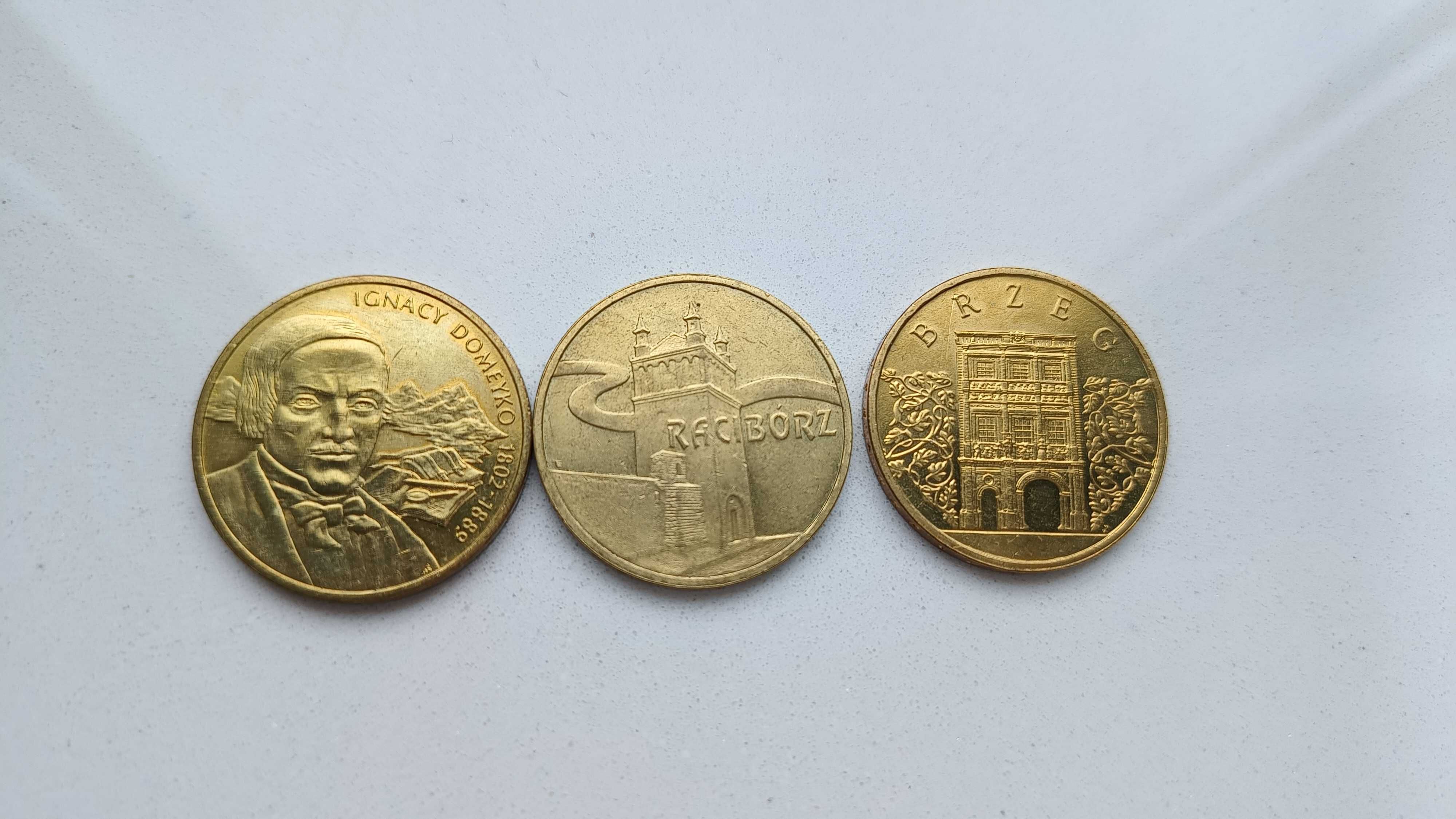3 monety 2 zł z 2007 r.