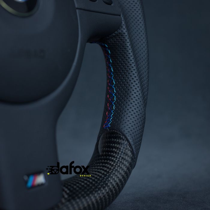 Kierownica BMW E46 M3 E39 M5 E53 Carbon ścięta modyfikacja dafox