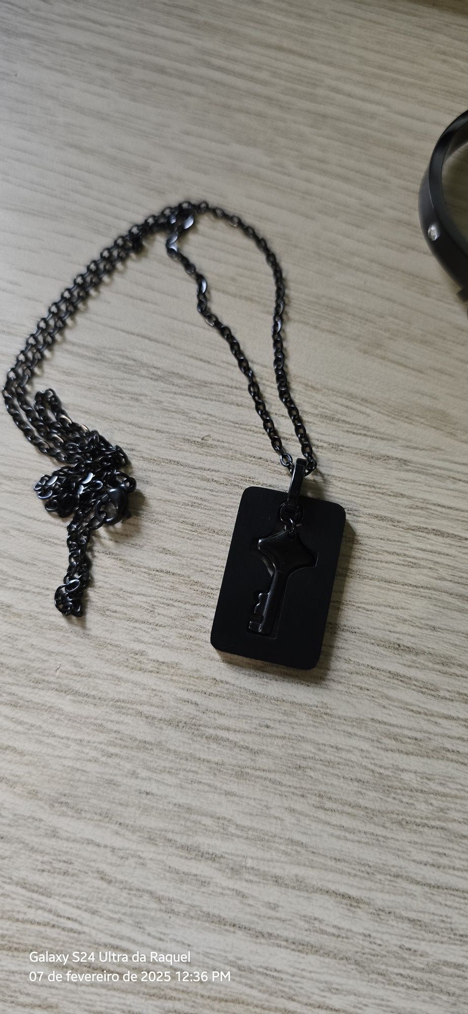 Conjunto colar e pulseira namorados
