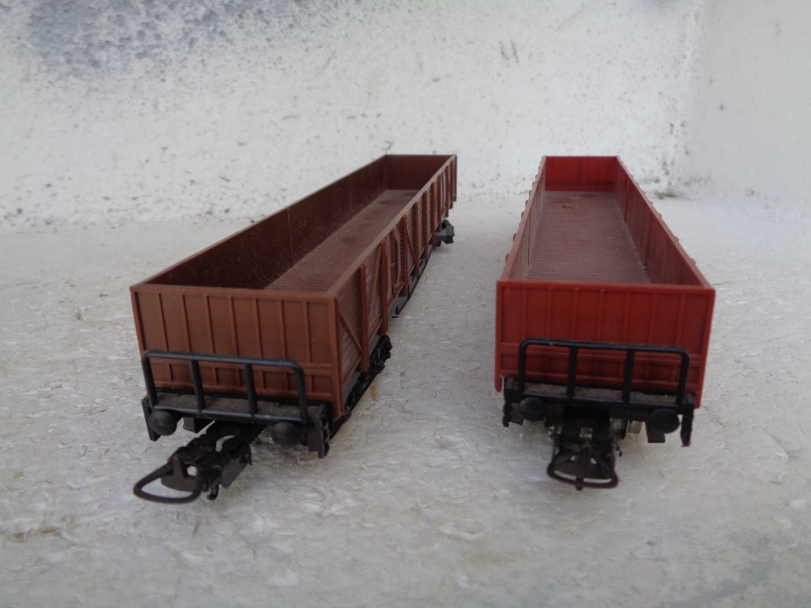 1:87 LIMA  2 vagões compridos caixa aberta da DB comboio