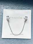Nowy piękny łancuszek zabezpieczajacy do bransoletki typu pandora s925
