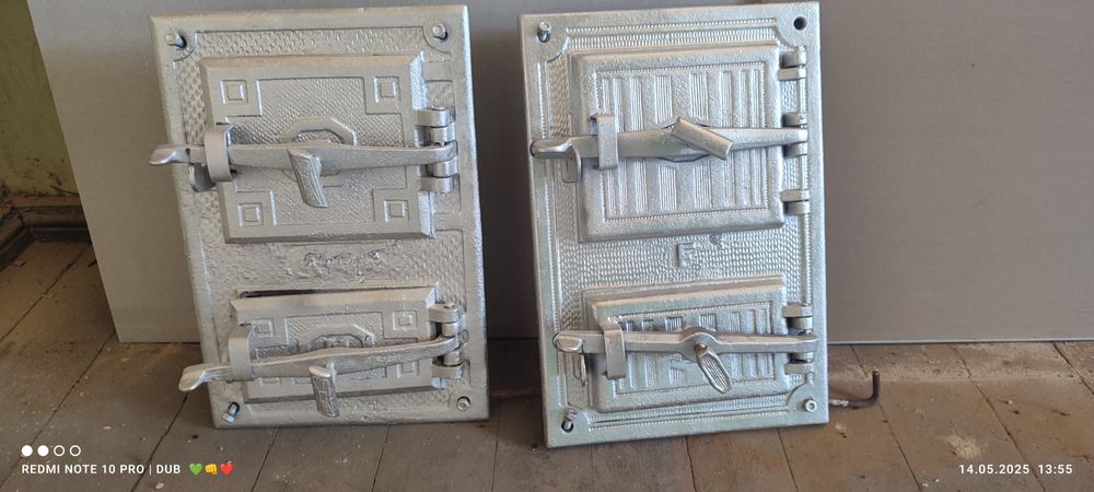 Drzwiczk  2 sztuki do pieca kaflowego żeliwne blachy i ruszta