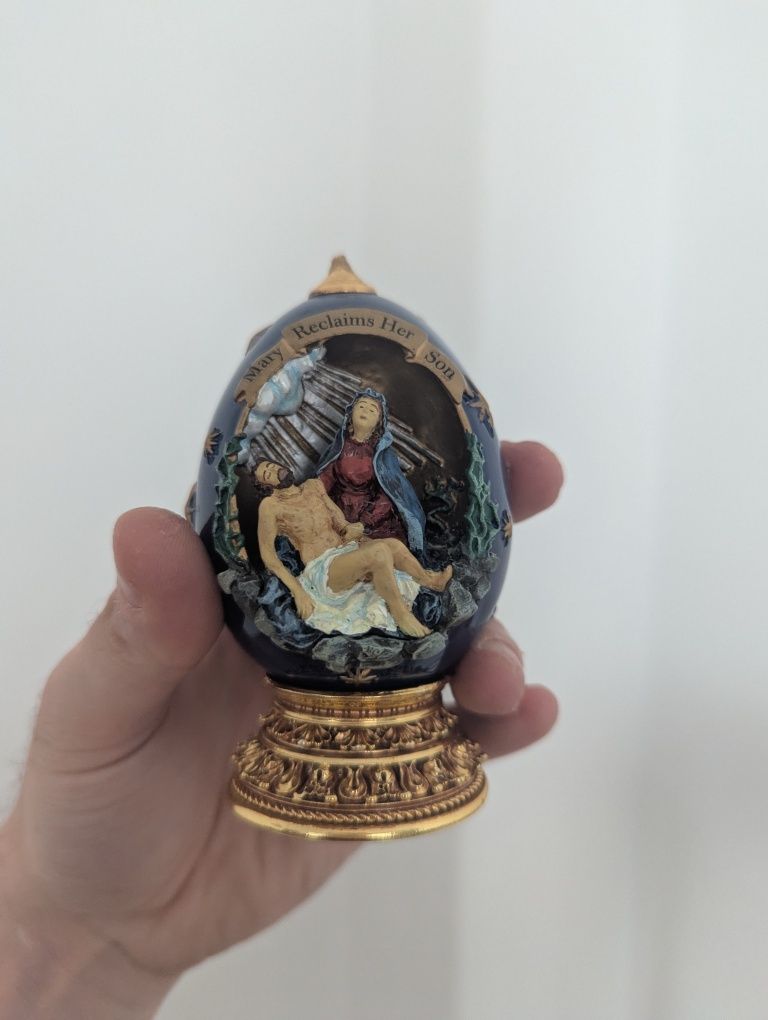 Fabergé Franklin Mint – Dois Ovos Raros de Arte Sacra