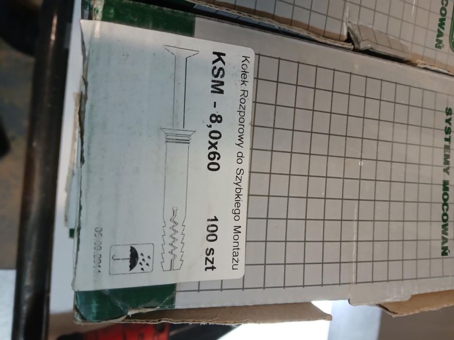 Stalco 8x60 100szt kołki rozporowe do szybkiego montażu