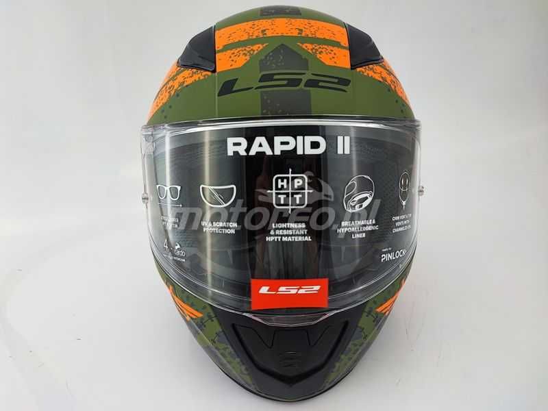 WYPRZEDAŻ Kask Integralny LS2 FF353 Rapid THUNDERBIRDS Orange