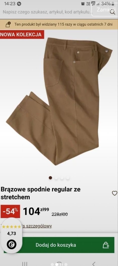 Spodnie Atlas for Men regular nowe