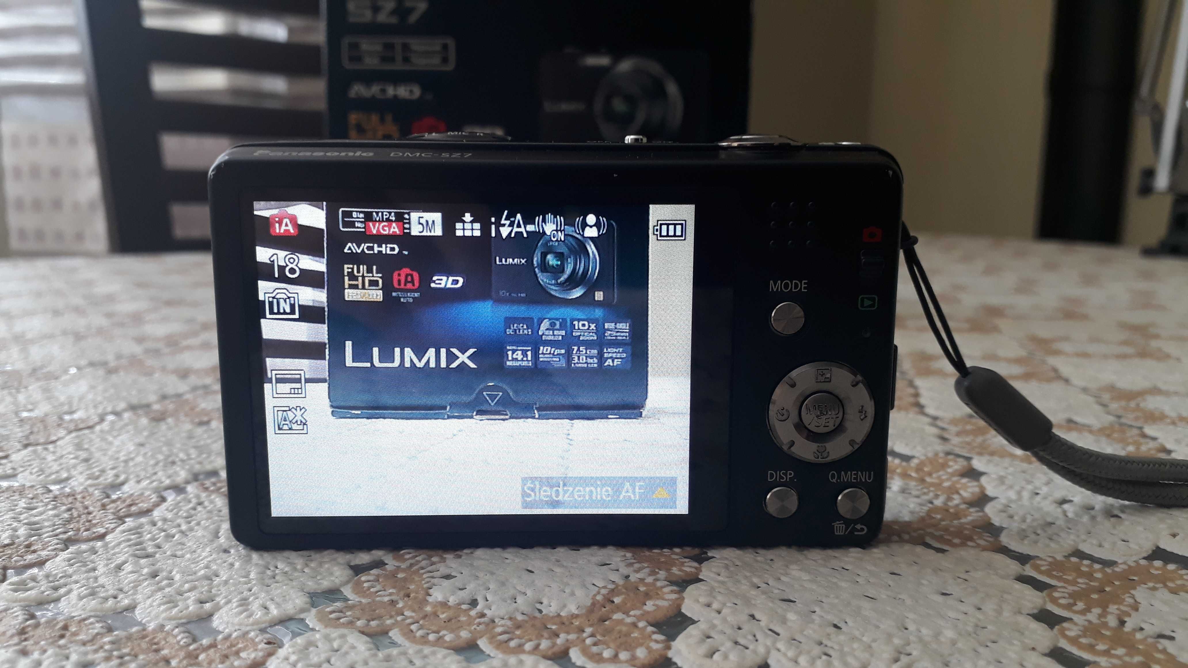 Panasonic Lumix DMC-SZ7 + futerał Lowepro + karta SanDisk Ultra 8GB