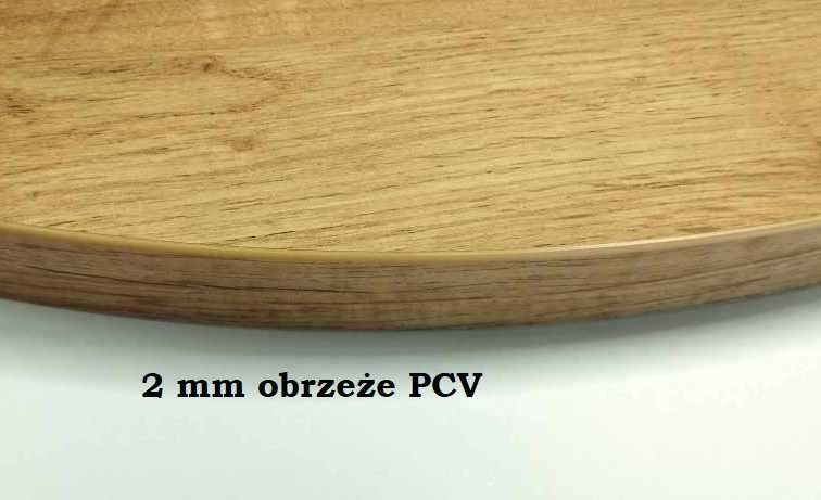 stół okrągły Loft "KARL" fi90 dąb Lancelot Craft Arisan Wotan Halifax