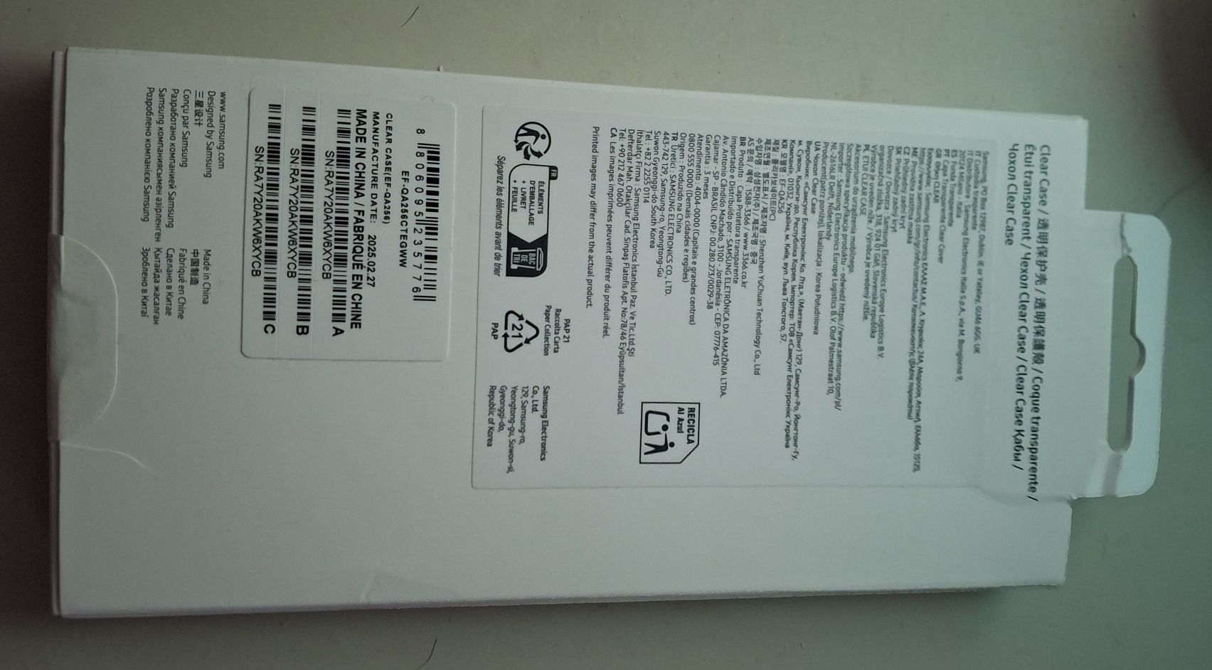 Capa Clear SAMSUNG Galaxy A25 5G (Transparente)