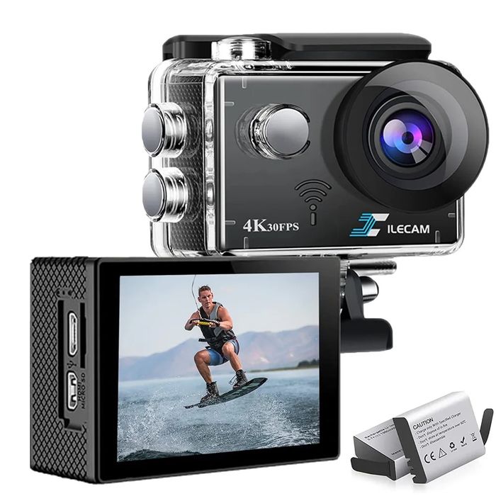 Екшн камера ILECAM 4K WiFi  водозахисна нова 2025 року