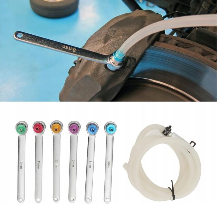 Zestaw Kluczy Do Odpowietrzania Hamulców Wymiany Płynu Z Zaworem