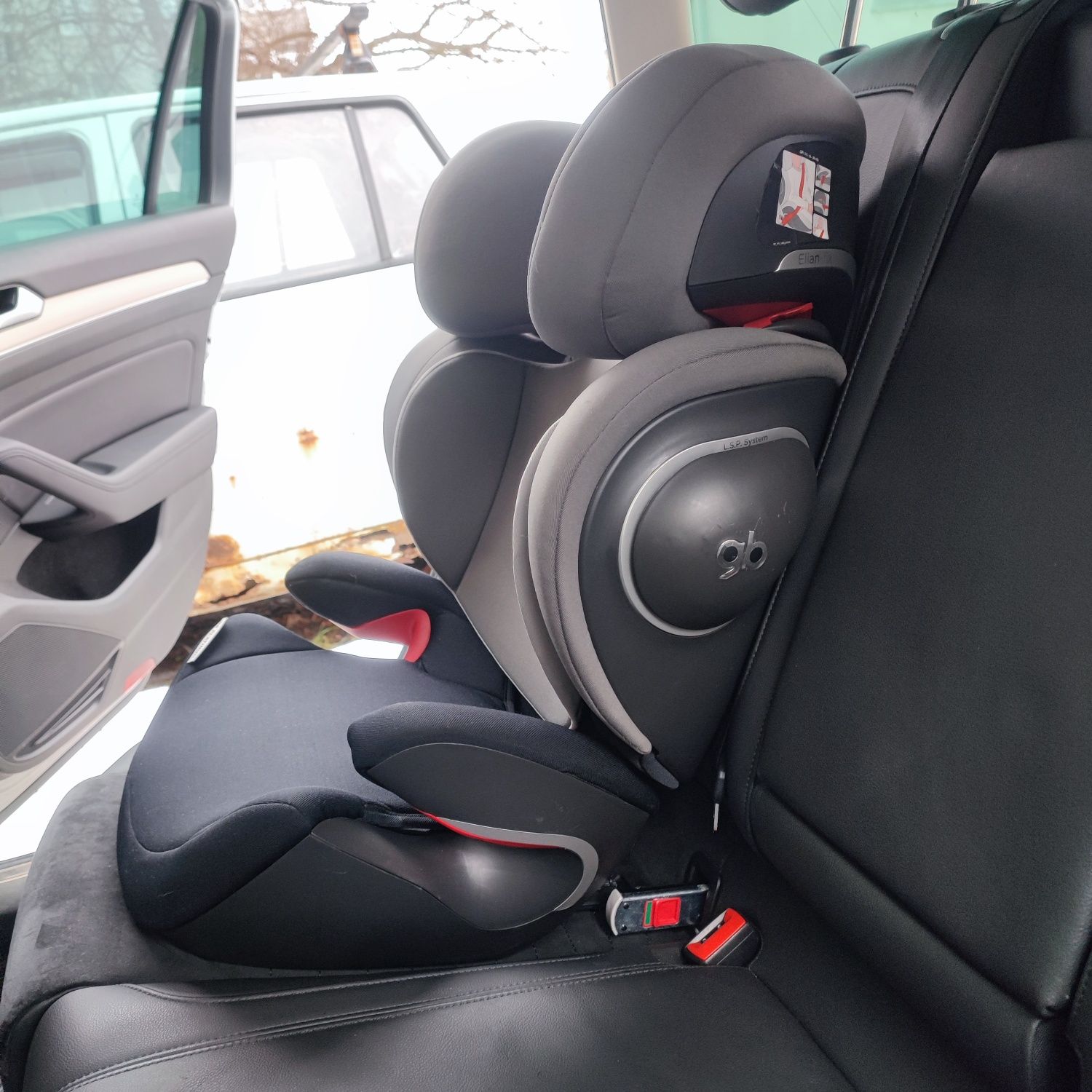 Фірмове автокрісло GB Elian-fix Silver 15-36 кг Isofix, від 3 до 12 р.