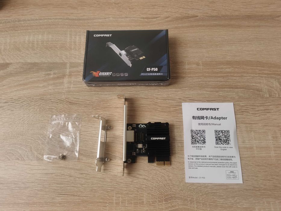 5 Gbit Realtek LAN PCI-Express сетевая карта Comfast