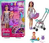 Лялька Барбі Скиппер Няня з коляскою і пупсом Barbie Skipper GXT34