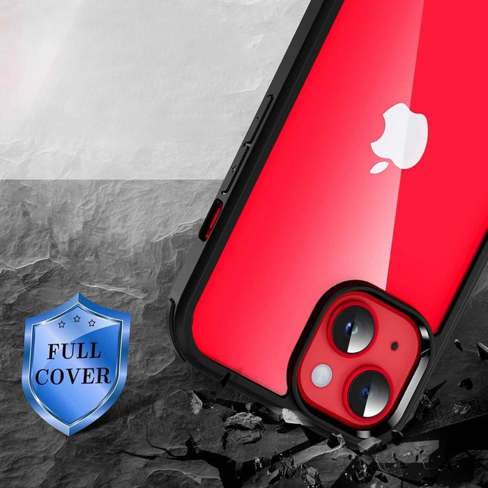DOSNTO Dwustronne przezroczyste etui do iPhone 15 Plus (6,7")