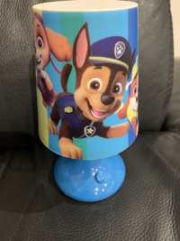 Lampka psi patrol na baterie+ dwie pieczątki figurki gratis