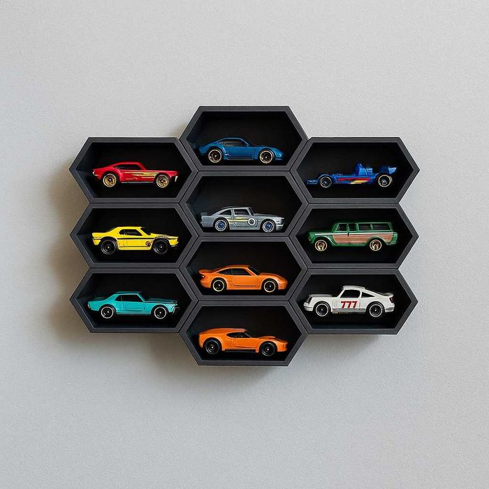 Expositor Modular Hexagonal – Suporte para Miniaturas