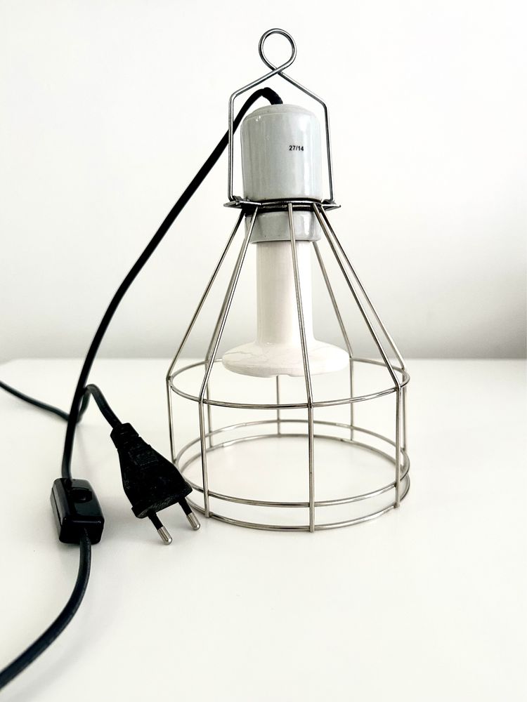 Suporte e lampada cerâmica de 100w para terrario