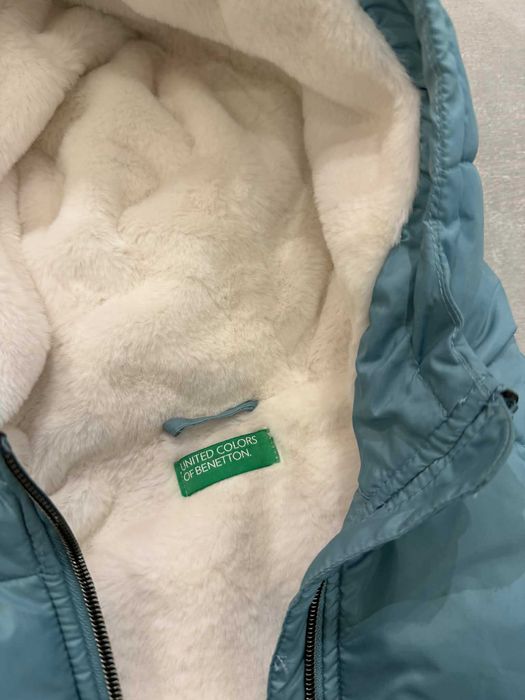 benetton JAK NOWA kurtka zimowa dla dziewczynki rozm ok 152