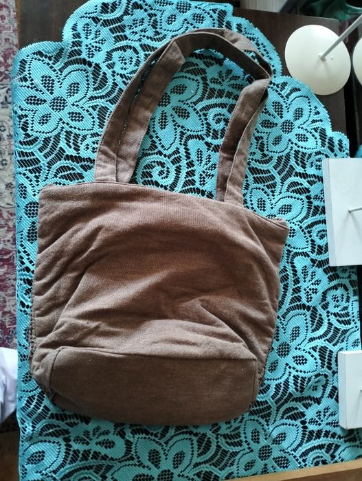 Haftowana torebka - rękodzieło; Per Una; 26 x 31 x 11cm