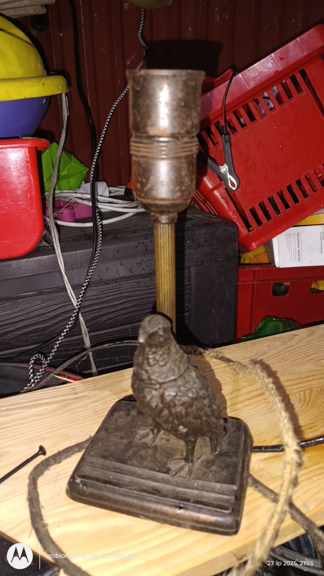 Lampka nocna z ptakiem
