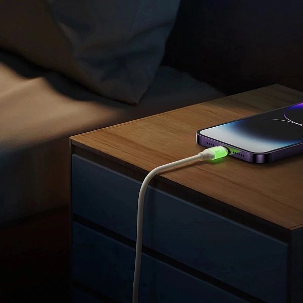 Kabel Joyroom S-A53/30W USB-C - Lightning z fluorescencyjną końcówką 2