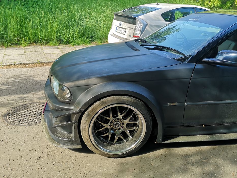 Bmw e46 cabrio buda widebody m3 pandem drift tuning błotniki zderzaki