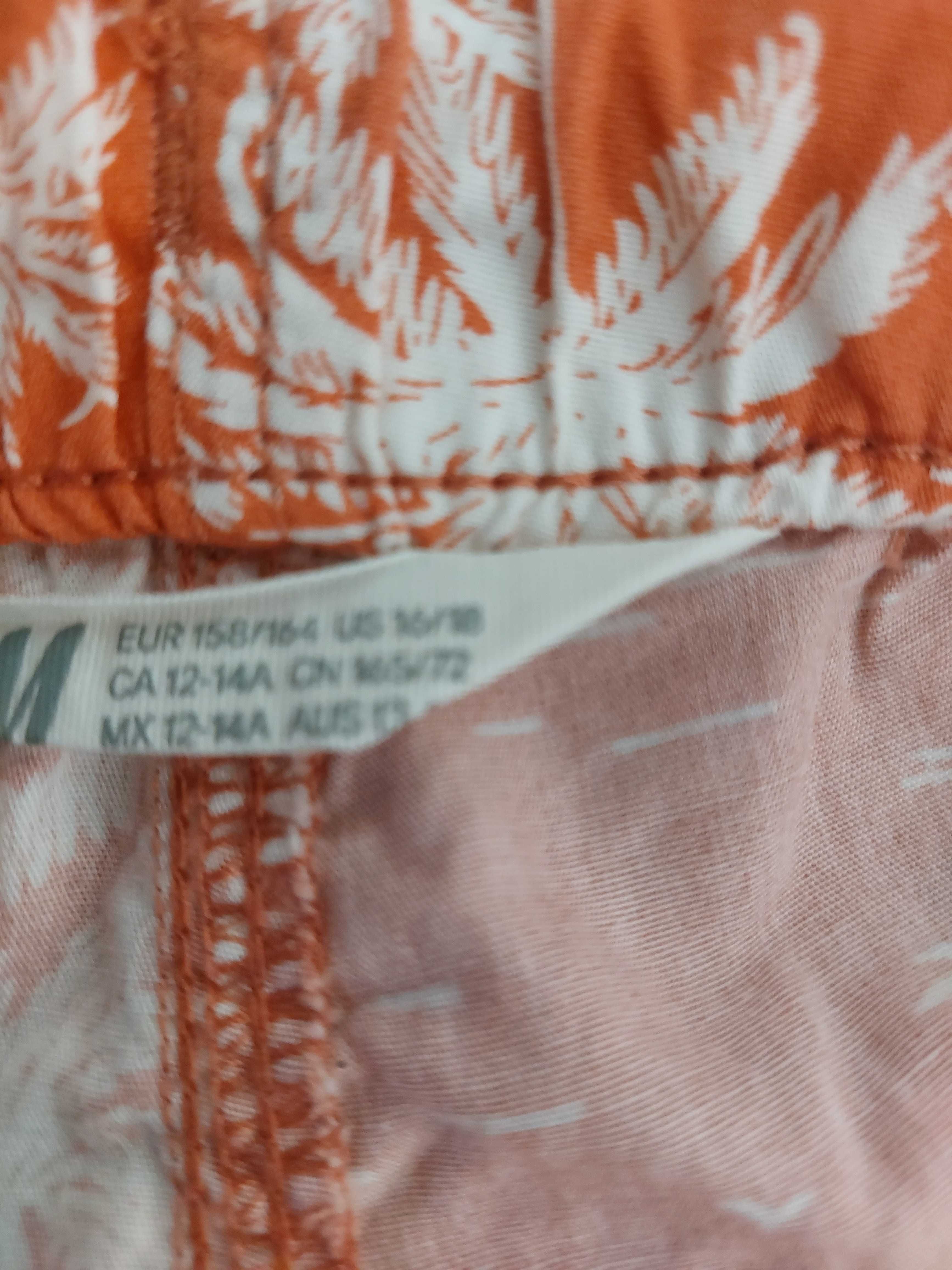 krótkie spodnie chinos H&M r. 158/164